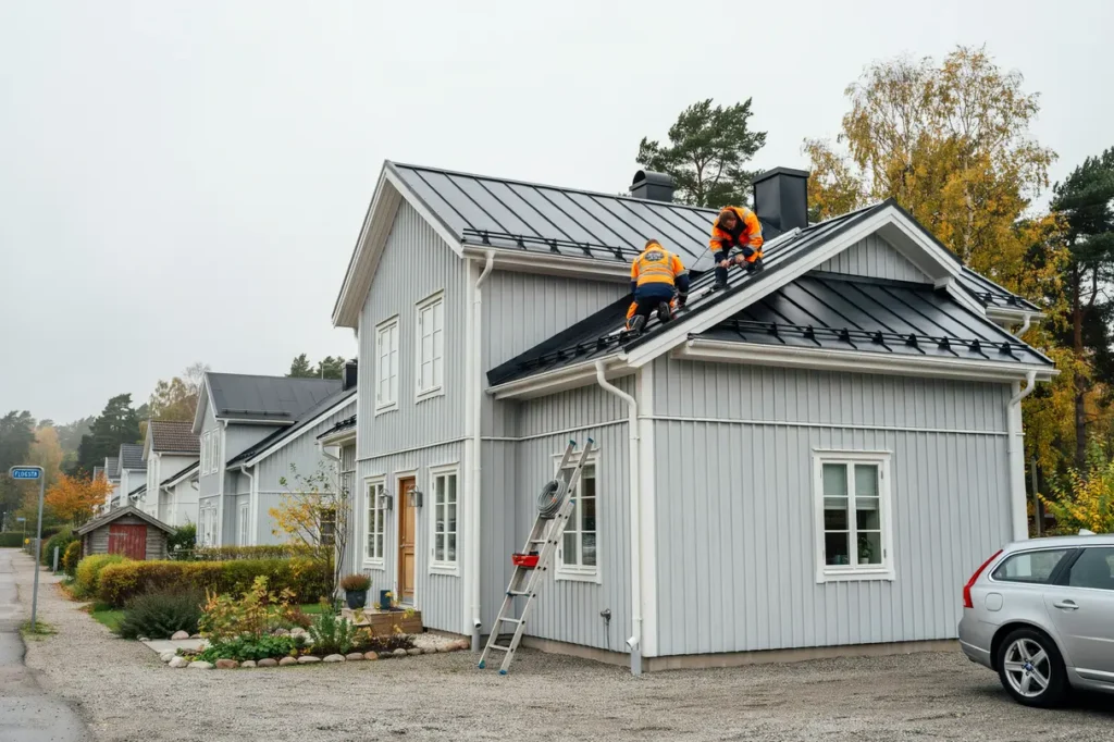 tak versyn och byte av h ngr nnor i flogsta uppsala